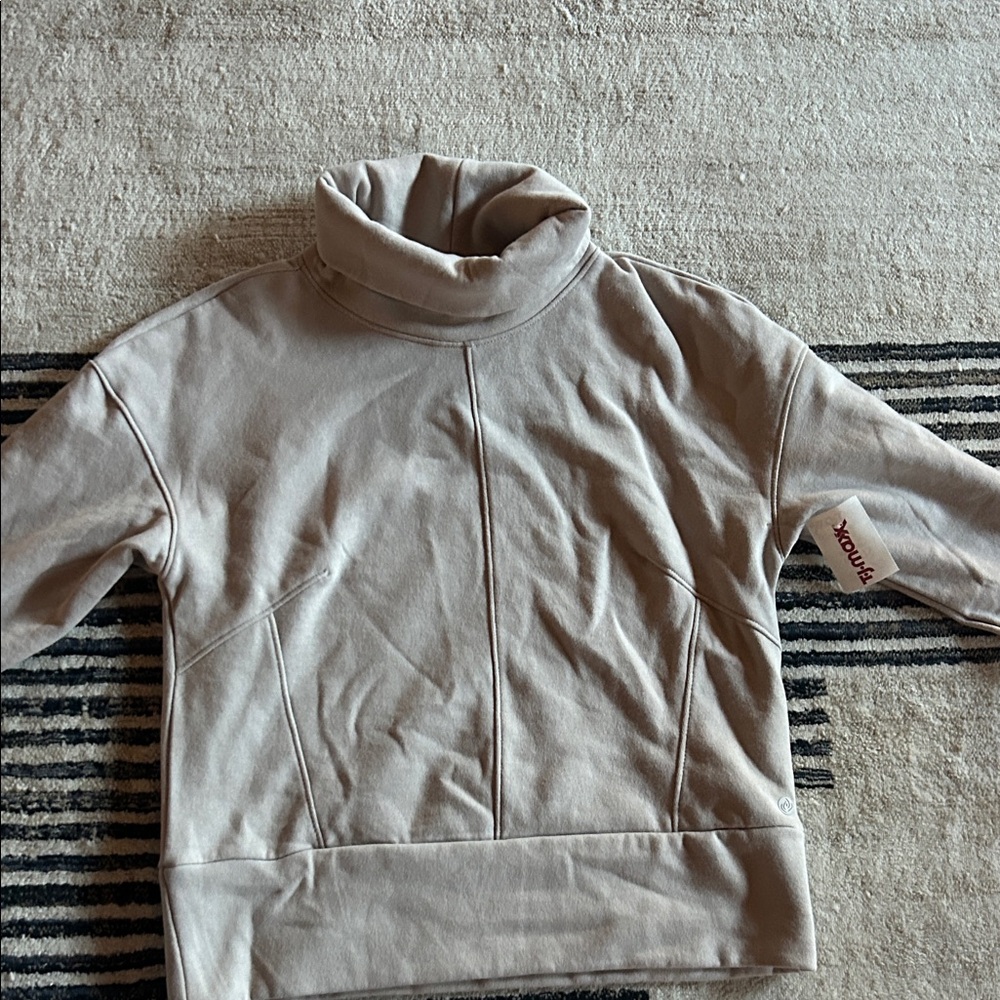 Apana Taupe Cowl Neck Sweater